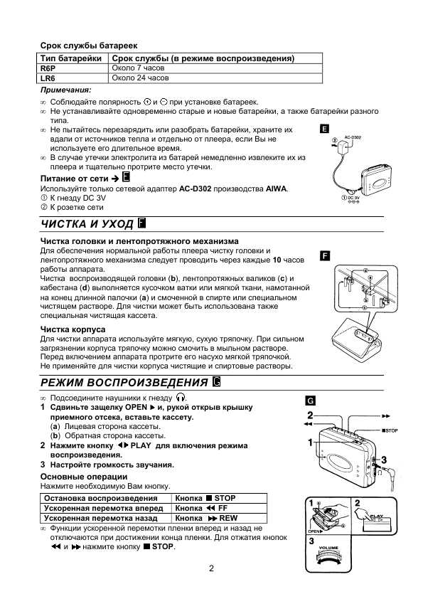 Инструкция AIWA HS-TA493