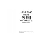Инструкция Alpine CDA-9853R