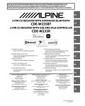 Инструкция Alpine CDE-W235BT