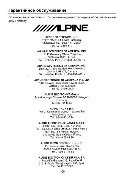 Инструкция Alpine MRP-F320