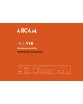 Инструкция ARCAM A-18 FMJ