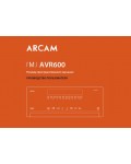 Инструкция ARCAM AVR-600