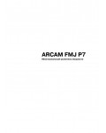 Инструкция ARCAM P-7 FMJ