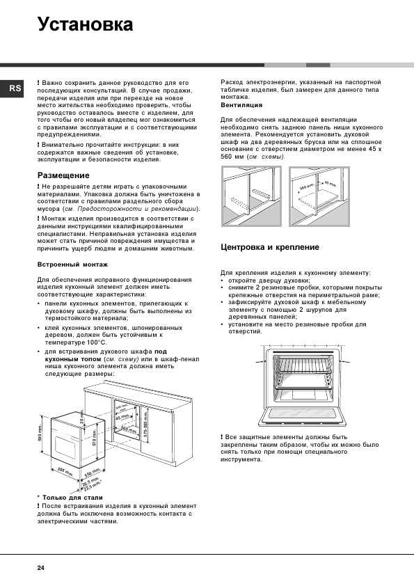 Схема подключения духового шкафа хотпоинт аристон