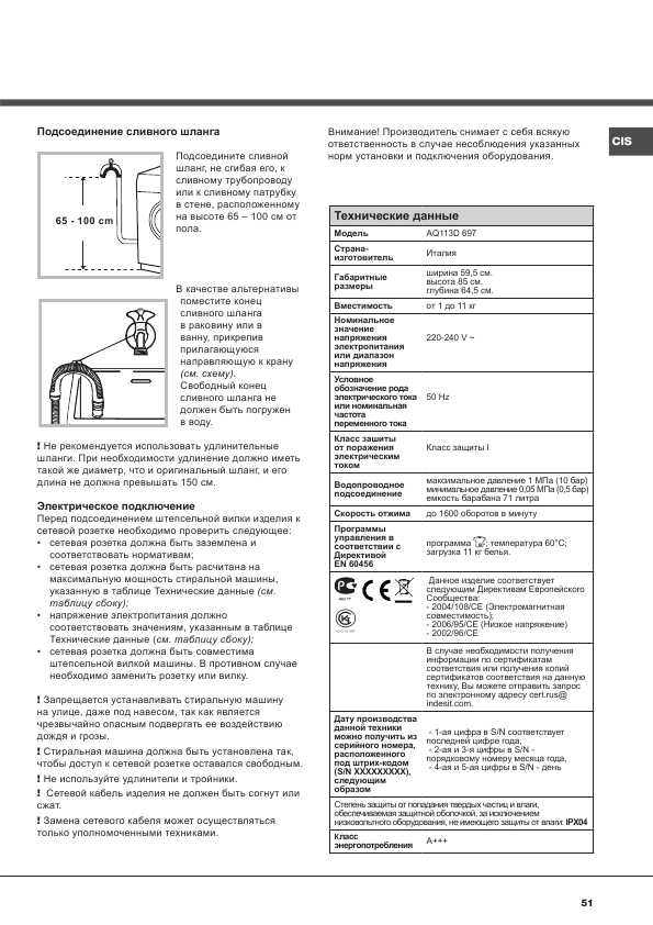 Инструкция Hotpoint-Ariston AQ113D-697