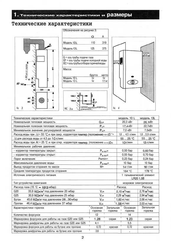 Инструкция Ariston Fast 10-13 CF PVe