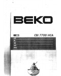 Инструкция Beko CBI-7700 HCA