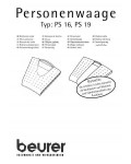 Инструкция Beurer PS-16