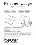 Инструкция Beurer PS-29