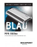 Инструкция Blaupunkt MPA-680