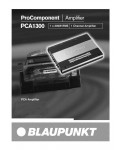 Инструкция Blaupunkt PCA-1300