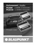 Инструкция Blaupunkt PCA-2120