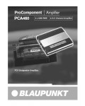 Инструкция Blaupunkt PCA-460