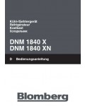 Инструкция Blomberg DNM 1840 X