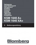 Инструкция Blomberg KSM 1640 XA+