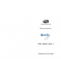 Инструкция BLUES PM-203CA-1