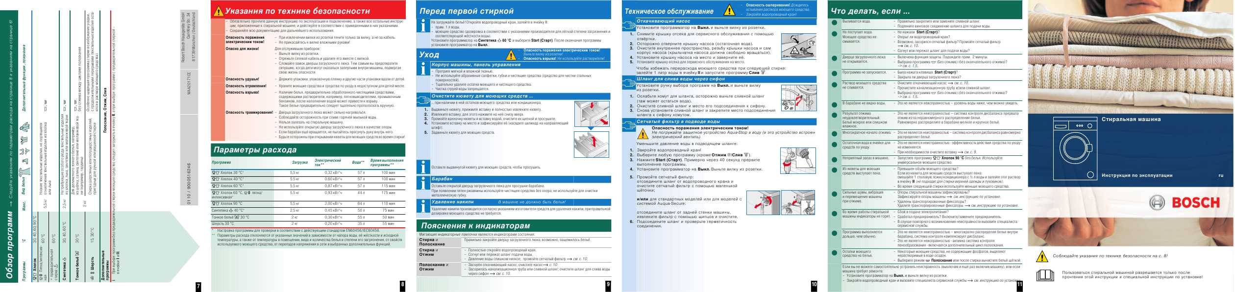 Инструкция BOSCH WAA-20171 CE