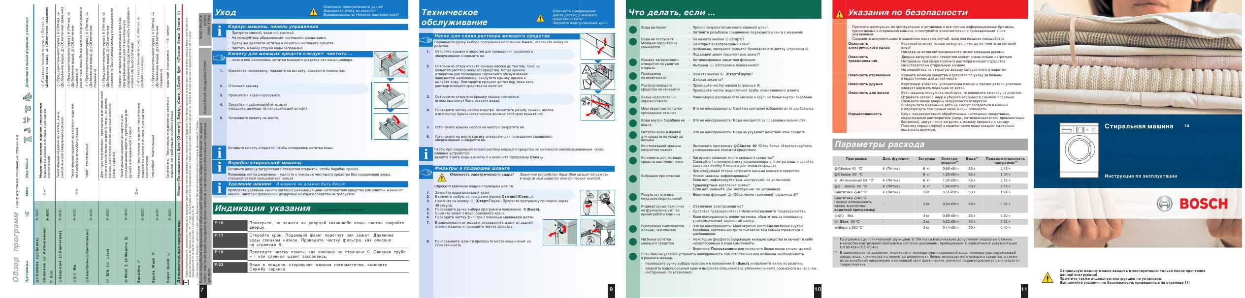 Инструкция BOSCH WAE-16440OE