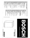 Инструкция BOSCH WOB-2000