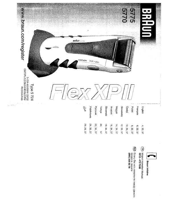 Инструкция Braun 5770 (тип 5724)