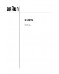 Инструкция Braun C-20S