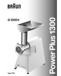 Инструкция Braun Power Plus 1300