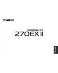 Инструкция Canon 270EX II