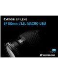Инструкция Canon EF 180 mm F3.5L Macro USM