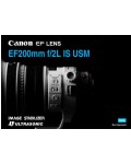 Инструкция Canon EF 200 mm F2L IS USM
