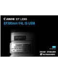 Инструкция Canon EF 300 mm F4L IS USM
