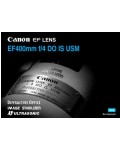 Инструкция Canon EF 400 mm F4 DO IS USM