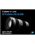 Инструкция Canon EF 70-200 mm F4L IS USM