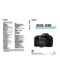 Инструкция Canon EOS-D30