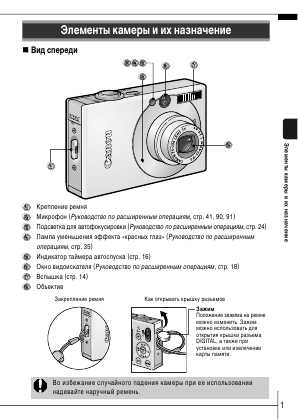 Инструкция Canon IXUS-70