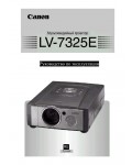 Инструкция Canon LV-7325E