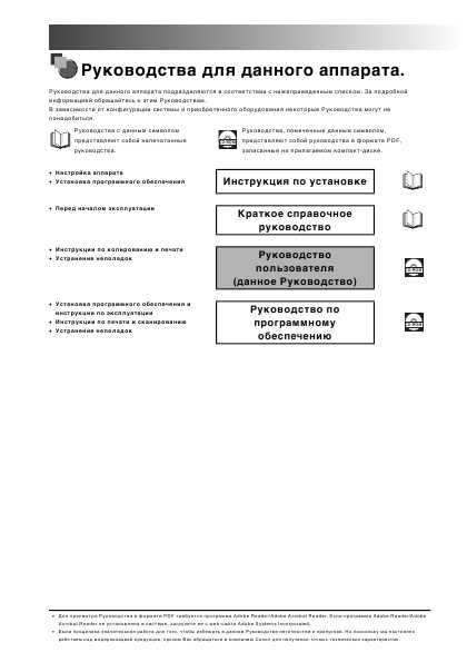 Инструкция Canon MF-3110