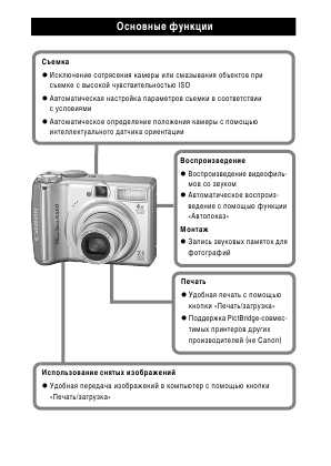 Инструкция Canon PowerShot A550 (ref)