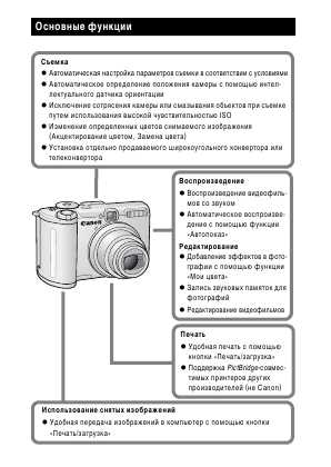 Инструкция Canon PowerShot A630 (ref)