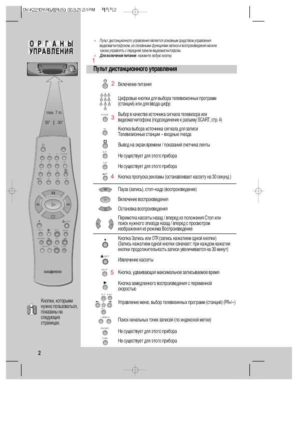 Инструкция Daewoo DV-K250