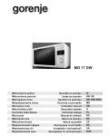 Инструкция Gorenje MO-17DW