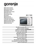 Инструкция Gorenje MO-17MW