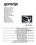 Инструкция Gorenje MO-20DCE