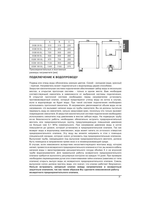 Инструкция Gorenje OGB 30-150 EL