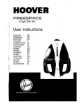 Инструкция Hoover TFS-7182
