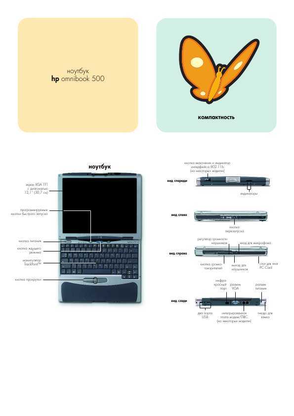 Инструкция HP Omnibook 500