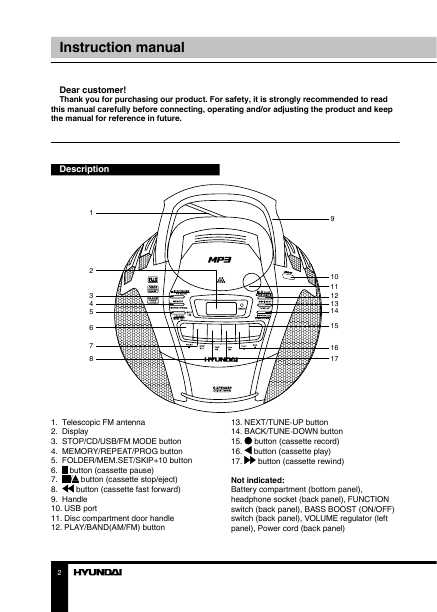 Инструкция Hyundai H-1424