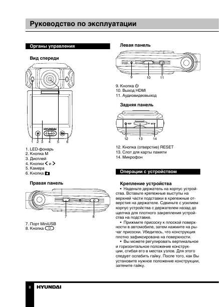 Инструкция Hyundai H-DVR11HD