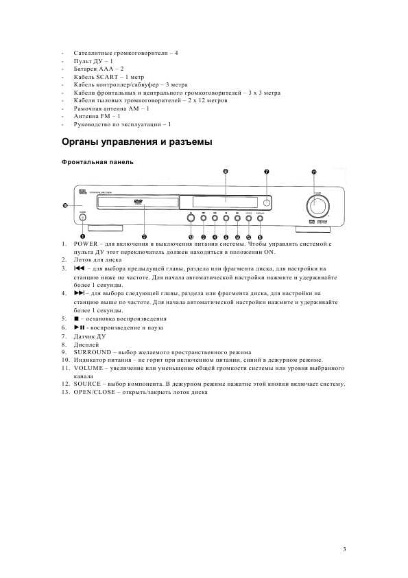 Инструкция JBL DSC-500