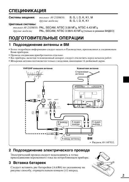 Инструкция JVC AV-21DM10