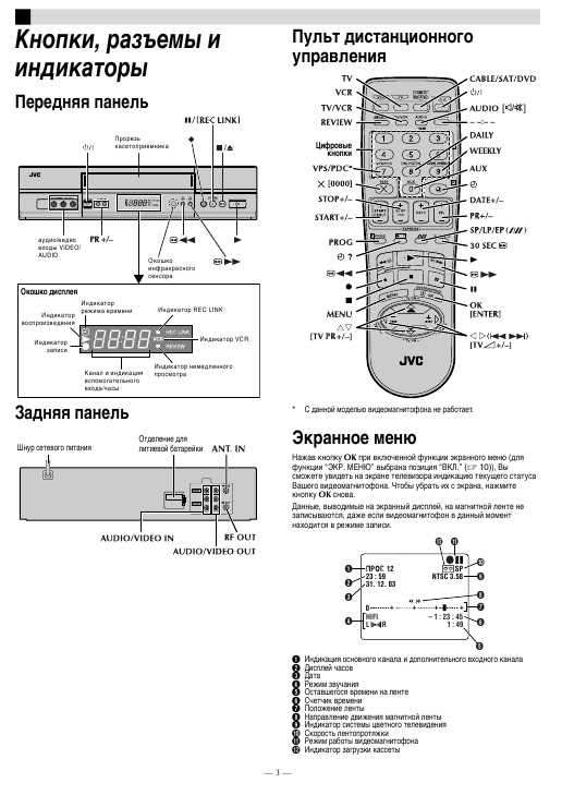 Инструкция JVC HR-V606ER